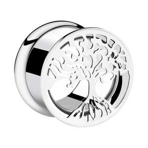 Double Flared Tunnel met tree design Chirurgisch staal 316L Tunnels & Plugs