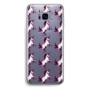 Musketon Unicorn: Samsung Galaxy S8 Plus Transparant Hoesje