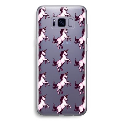 Musketon Unicorn: Samsung Galaxy S8 Plus Transparant Hoesje