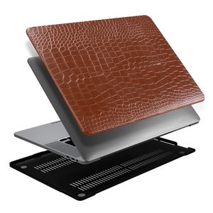 Lunso MacBook Air 15 inch (2023-2025) cover hoes - case - Croco Bruin