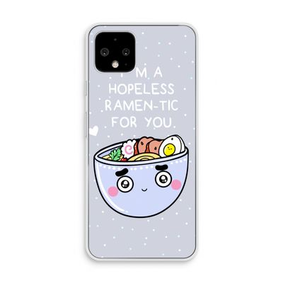 I'm A Hopeless Ramen-Tic For You: Pixel 4 Transparant Hoesje