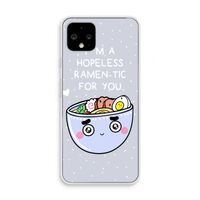 I'm A Hopeless Ramen-Tic For You: Pixel 4 Transparant Hoesje