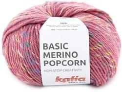 Katia Basic Merino Popcorn 200 Kauwgom roze-Meerkleurig