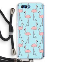 Anything Flamingoes: Honor 10 Transparant Hoesje met koord