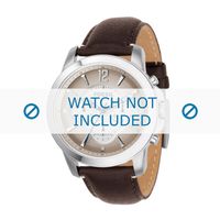 Horlogeband Fossil FS4533 Leder Bruin 22mm