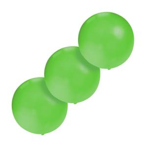 Grote ballonnen 60 cm - Set van 3x stuks - groen - Feestartikelen/versiering - verjaardag