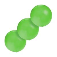 Grote ballonnen 60 cm - Set van 3x stuks - groen - Feestartikelen/versiering - verjaardag