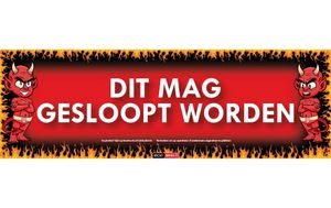 Gesloopt Sticky Devil sticker