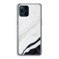 Elegante marmer: Oppo Find X3 Pro Transparant Hoesje Elegante marmer: Oppo Find X3 Pro Transparant Hoesje