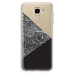 Combinatie marmer: Samsung Galaxy J6 (2018) Transparant Hoesje