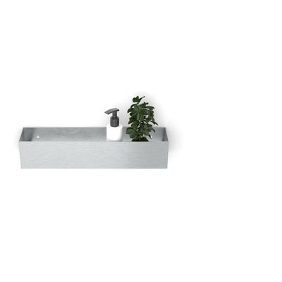 Looox Colour shelf box Special BoX rechthoek 30x10x10cm RVS geborsteld cshbox30rvs