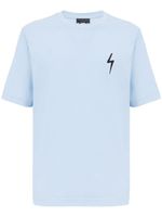 Giuseppe Zanotti t-shirt Ezrha à patch logo - Bleu