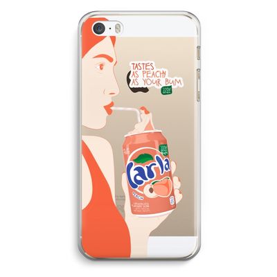 Peach please!: iPhone 5 / 5S / SE Transparant Hoesje