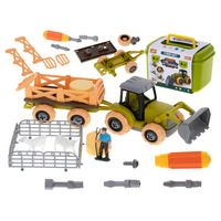 DIY speelgoed mini landbouwtractor set - Farm set - thumbnail