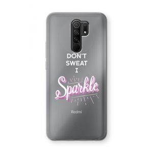 Sparkle quote: Xiaomi Redmi 9 Transparant Hoesje
