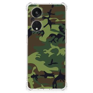 OPPO A98 Doorzichtige Silicone Hoesje Army Dark