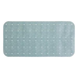 5Five Anti-slip badkamer douche/bad mat - lichtblauw - 70 x 35 cm - rechthoekig - Badkamermat