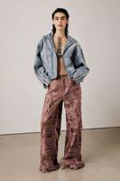 Studio jeans met rafelige afwerking - RED - 38