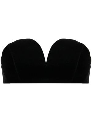Blazé Milano haut bustier Jealousy en velours - Noir