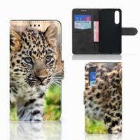 Huawei P30 Telefoonhoesje met Pasjes Baby Luipaard