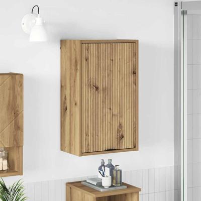 Badkamerkast artisanaal eikenkleurig 39 x 23.5 x 65 cm
