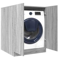 Wasmachinekast 71x71,5x91,5 cm grijs sonoma eikenkleurig
