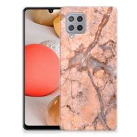 Samsung Galaxy A42 | TPU | Siliconen hoesje | Marmer Oranje