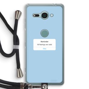 Reminder: Sony Xperia XZ2 Compact Transparant Hoesje met koord
