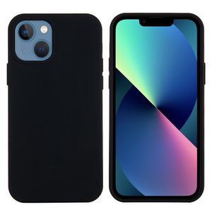 Lunso - Softcase Backcover hoes - iPhone 13 Mini - Zwart
