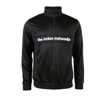 The Indian Maharadja Heren Poly Terry Half Zip - Black