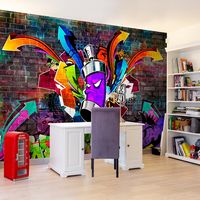 Fotobehang - Graffiti, premium print vliesbehang