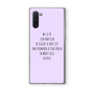 Relatief: Samsung Galaxy Note 10 Transparant Hoesje