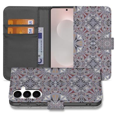 Samsung Galaxy S25 FE | Bookcase | Flower Tiles Samsung Galaxy S25 FE | Bookcase | Flower Tiles