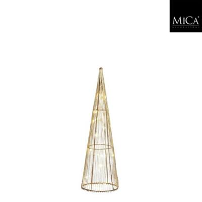 Mica Decorations LED Kegel 15 LEDs 40x12 cm Champagne