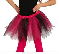 Glitter Tutu Roze/Zwart Kind - thumbnail