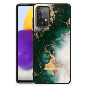 Marmeren Print Telefoonhoesje voor Samsung Galaxy A72 (5G/4G) Marmer Groen