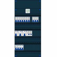 GACIA groepenkast 10 groepen 230v kookgroep 2x230V 3 fase 400V met 3 aardlekschakelaars