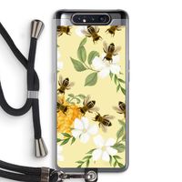No flowers without bees: Samsung Galaxy A80 Transparant Hoesje met koord