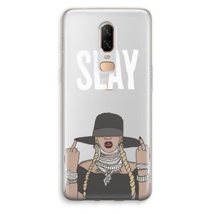 Slay All Day: OnePlus 6 Transparant Hoesje