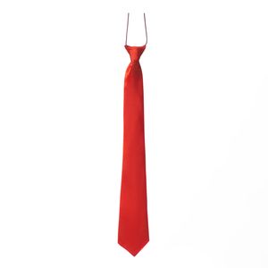 Carnaval verkleed accessoires stropdas zijdeglans - rood - polyester - heren/dames   -