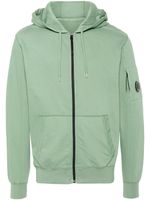 C.P. Company hoodie zippé à détail de verres - Vert