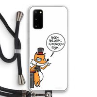 Geen Gezeik: Samsung Galaxy S20 Transparant Hoesje met koord