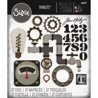 Sizzix • thinlits 37pcs die set vault industrial by tim holtz