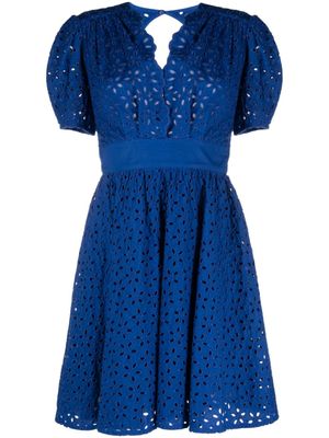 PINKO robe Aureo à taille ceinturée - Bleu