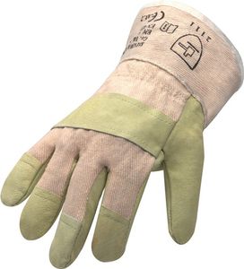 Asatex Handschoen | maat 12 geel | varkensleer | EN 388 PSA-categorie II | 12 paar - 88PAWA12 88PAWA12