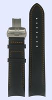 Horlogeband Tissot T0354071605101 / XS / T600028551 Leder Zwart 22mm