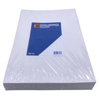 DULA EA4 Enveloppen - Akte envelop - 220 x 312 mm - 25 stuks - Wit - zelfklevend met plakstrip - 120 gram