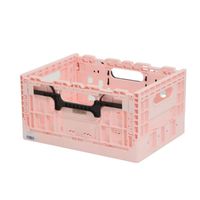 Smart Crate Licht Roze met zwarte grepen