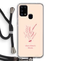 Where flowers bloom: Samsung Galaxy M31 Transparant Hoesje met koord