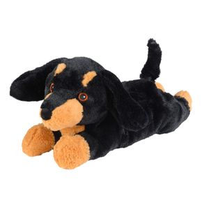 Warmte/magnetron opwarm knuffel tekkel hond